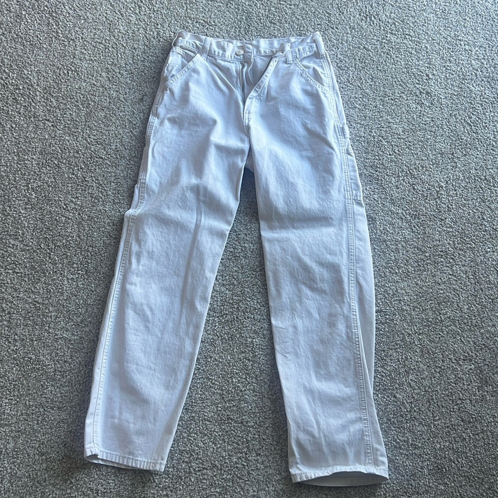 Brandy melvillle cream high waisted cargo pants